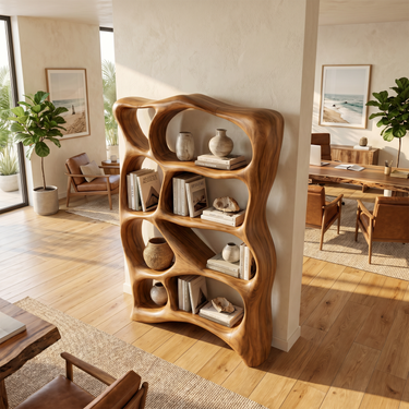 Contemporary Reading Bookshelf For Cozy Bedroom Interior