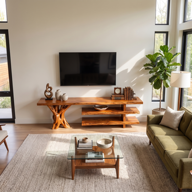 Contemporary Organic TV Cabinet For Living Room