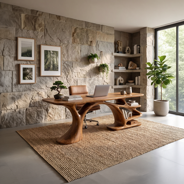 Contemporary Branch Base Writing Desk Home Office