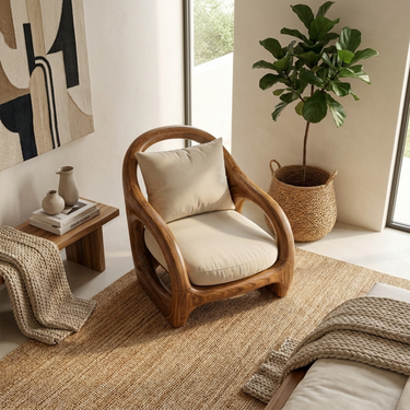 Coastal Lounge Chair For Patio