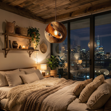 Japandi Accent Lamp Bedroom Nightstand Minimal Living Room Studio