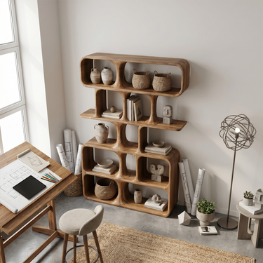 Organic Modern Bookshelf For Home Library