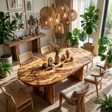 Rustic Dining Table For Farmhouse Dining Space
