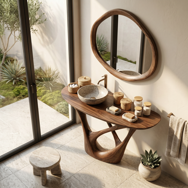 Handcrafted Floating Bathroom Vanity Luxury Master Bathroom