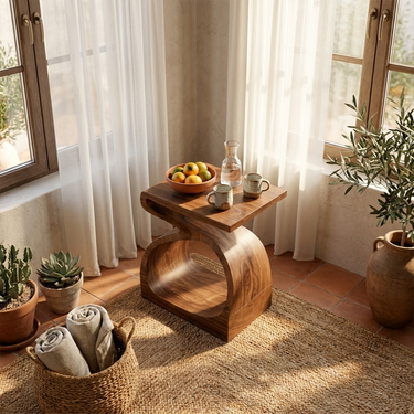 Rustic Side Table For Living Room Bedroom