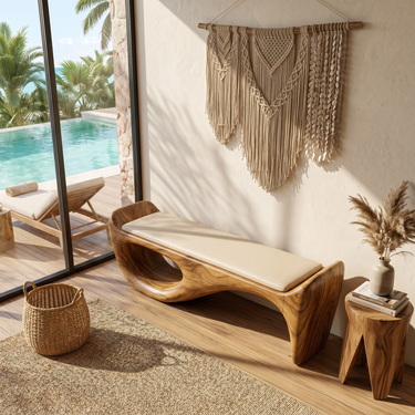 Designer Entryway Bench Organic Modern Home