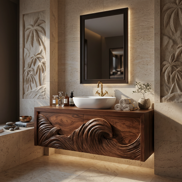 Modern Floating Bathroom Vanity For Luxury Home