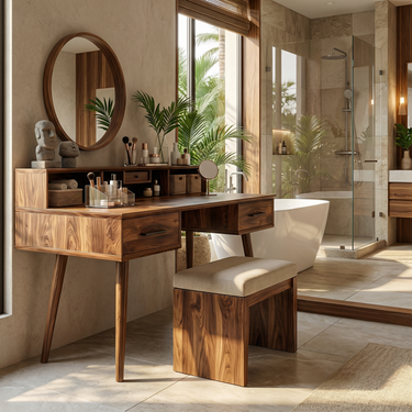 Elegant Vanity Table Bedroom Dressing Area Personal Beauty Space