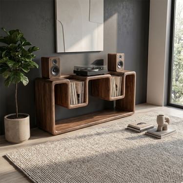 Mid Century Record Player Stand For Lounge