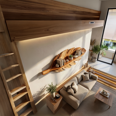 Minimalist Shelving Unit For Study Room Display