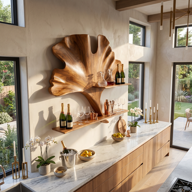 Farmhouse Wall Wine Stand For Kitchen Bar Storage Nook