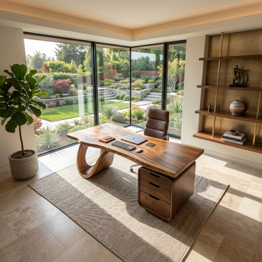Modern Corner Executive Desk Coastal Home