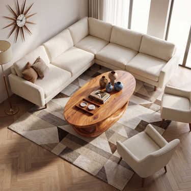 Mediterranean Coffee Table For Coastal Living Room
