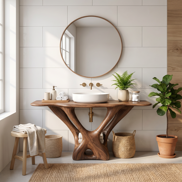 Mid Century Modern Bathroom Vanity For Bath