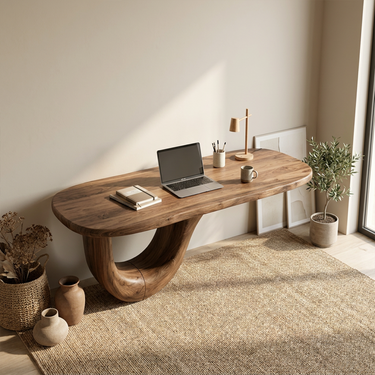 Minimalist Study Desk For Reading Room