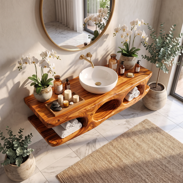 Modern Wall Mounted Bathroom Vanity For Bathroom