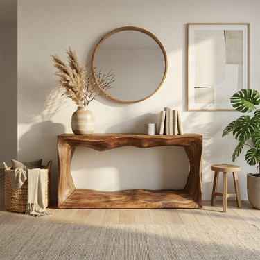 Rustic Console Table For Foyer Entryway