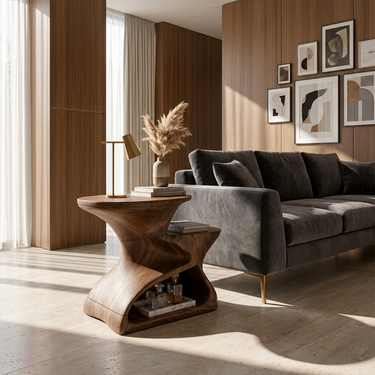 Mid Century Side Table For Lounge Bedroom
