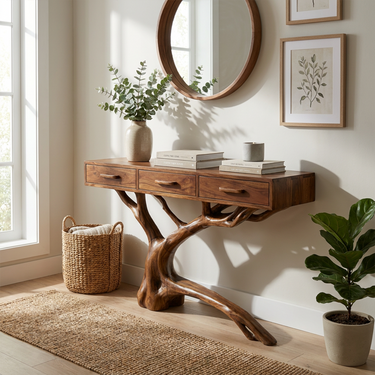 Rustic Console Table For Dining Room