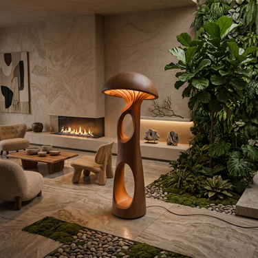 Mid Century Mushroom Floor Lamp For Cozy Corner