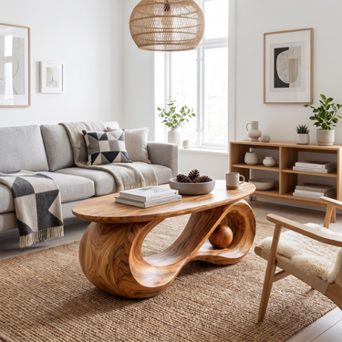 Sculptural Coffee Table For Living Room