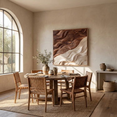 Contemporary Wooden Wave Wall Art For Living Spaces