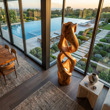 Contemporary Abstract Twisted Floor Lamp For Living Room