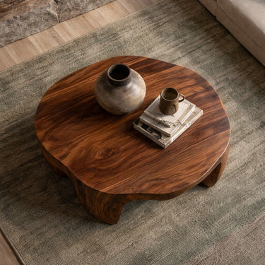 Organic Wooden Coffee Table For Home Interiors