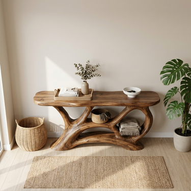 Mid Century Console Table For Reception Area