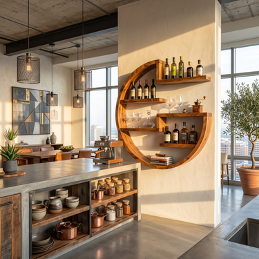 Farmhouse Wall Wine Holder For Home Bar Bottle Arrangement