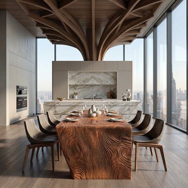 Modern Carved Dining Table For Luxury Dining Room