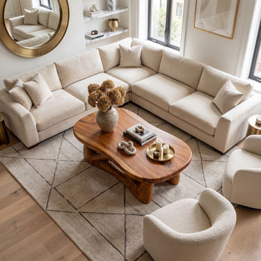 Minimalist Organic Coffee Table For Living Room