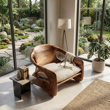 Modern Sculpture Armchair For Cozy Reading Corner