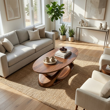 Mid Century Minimal Coffee Table Lounge Bedroom