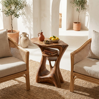 Rustic Side Table For Apartment Living Room