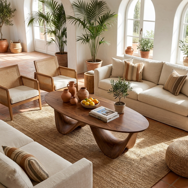 Mid Century Modern Coffee Table Family Room