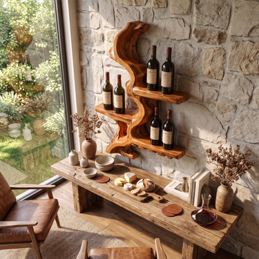 Minimalist Wall Wine Holder For Living Room