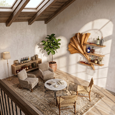 Industrial Wall Wine Holder For Breakfast Nook Beverage Storage