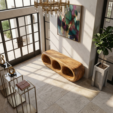 Scandinavian Bench Contemporary Hallway