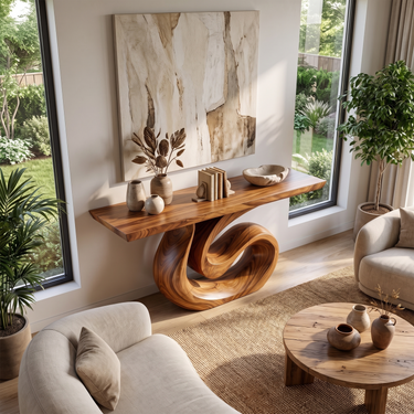 Artistic Modern Console Table For Living Room