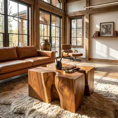 Modern Block Coffee Table For Zen Lounge