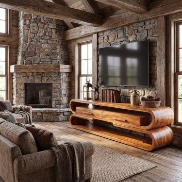 Contemporary Designer TV Console For Living Room