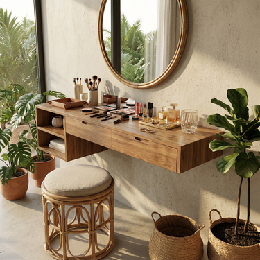 Organic Vanity Table Dressing Room Makeup Area Personal Space