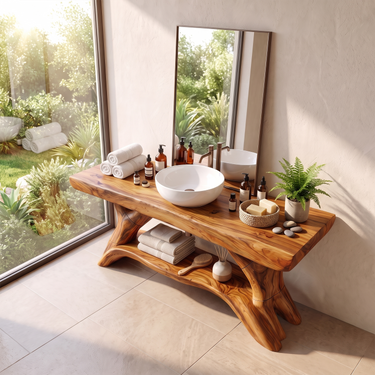 Sculptural Designer Bathroom Vanity For Bathroom