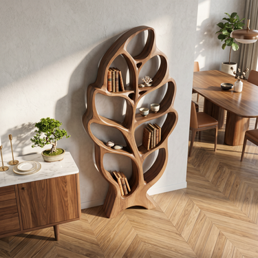 Modern Architectural Bookcase For Contemporary Living Room