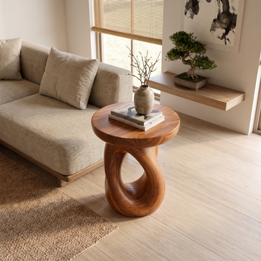 Minimalist Round Side Table For Lounge Chair