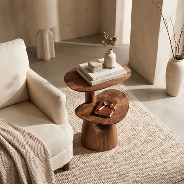 Rustic Accent Side Table For Reading Nook