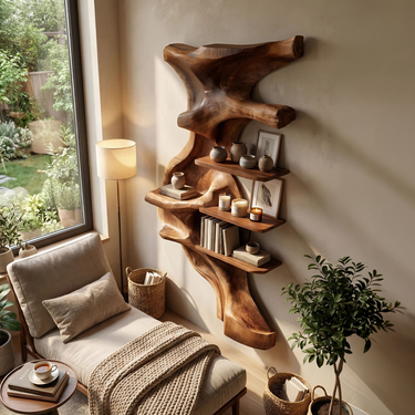 Minimalist Shelving Unit For Bedroom Space Saving