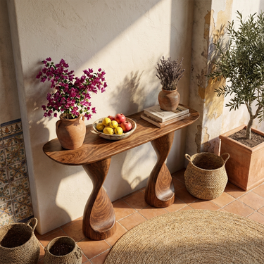 Rustic Console Table For Living Room Hallway