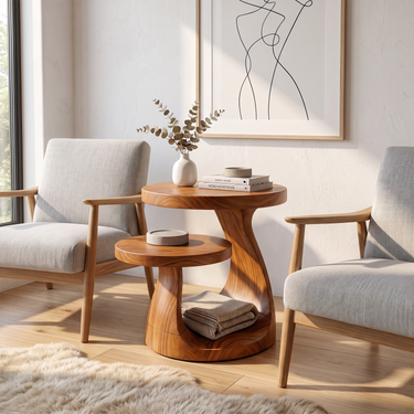 Contemporary Side Table For Lounge Corner